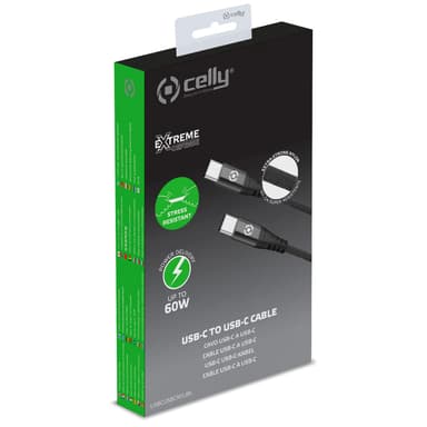 USB-C - USB-C Kabel Nylon USB-PD 60W 1m