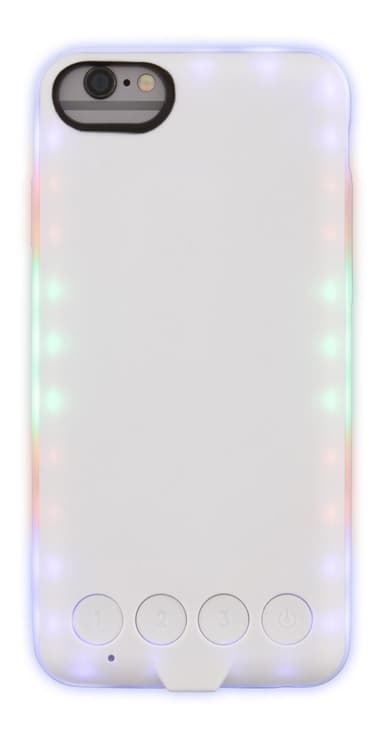 EPZI LED-deksel til Apple iPhone 6 / 6s / 7/8, blinker til lyd, 3 moduser