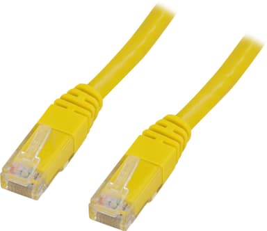 U/UTP Cat5e patch cable 1m, yellow