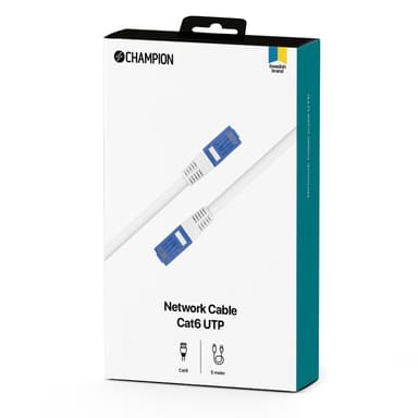 Champion Nettverkskabel CAT6 UTP 5.0m