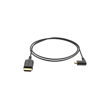8SINN Kabel Micro HDMI-HDMI Vinklet Ekstra Tynn 40cm