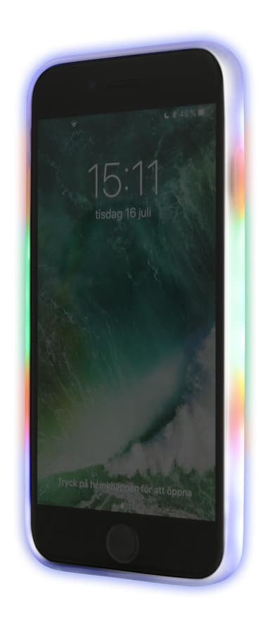 EPZI LED-deksel til Apple iPhone 6 / 6s / 7/8, blinker til lyd, 3 moduser