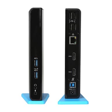 i-tec U3DUALHDMIDOCK, Kabel, USB 3.2 Gen 1 (3.1 Gen 1) Type-A, 3,5 mm, 10,100,10
