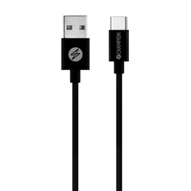 Champion USB-A til USB-C-kabel 3m svart