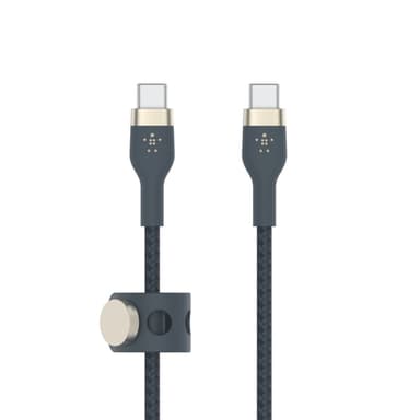 Belkin BOOST↑CHARGE PRO Flex, 2 m, USB C, USB C, USB 2.0, Blå