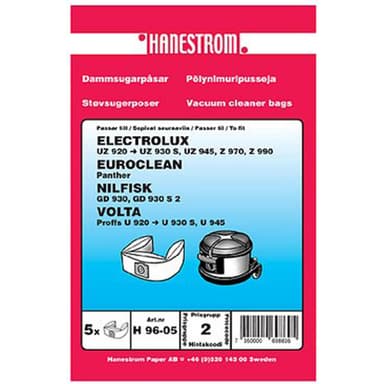 Haneström Støvposer Nilfisk 5pack VP930