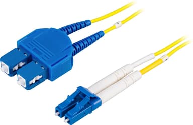 deltaco OS2 Fiber cable, LC - SC, duplex, singlemode, 20m