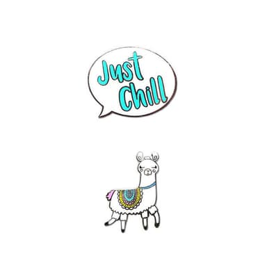 IDECOZ Mobildekorasjon 2-pack Lama Charms Pack