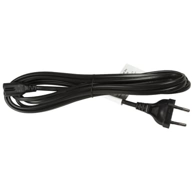 Enhetskabel Euro - C7 Svart 3m