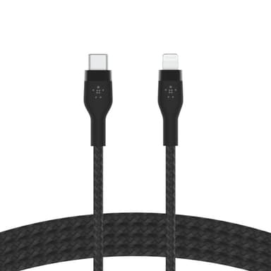 Belkin CAA011BT2MBK, 2 m, USB C, USB C/Lightning, Svart