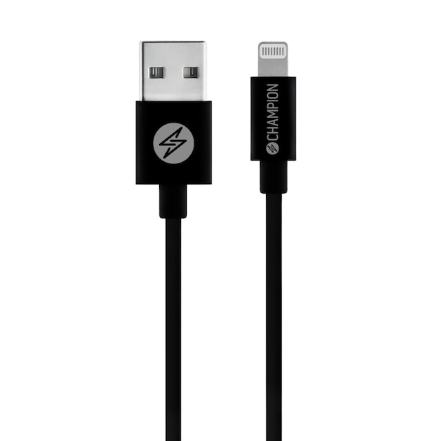 Champion USB-A til Lightning-kabel 3m svart