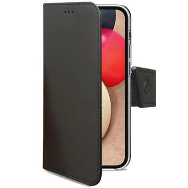 Celly Lommebok-deksel Galaxy A02s Svart