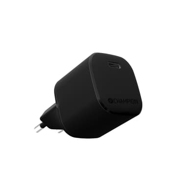 Champion Lader 20W + USB-C til Lightning-kabel Sort