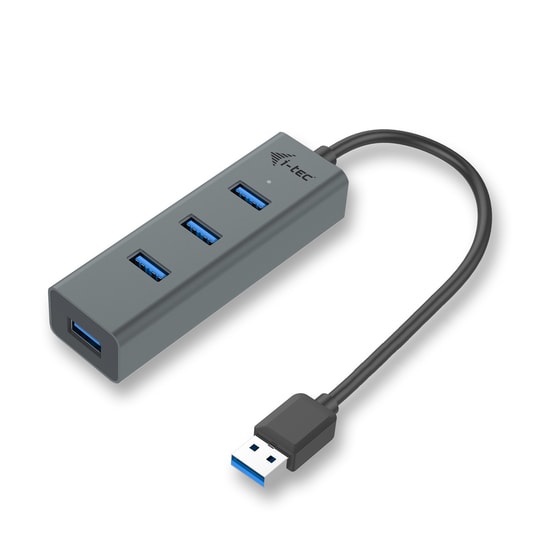 i-tec Metal U3HUBMETAL403, USB 3.2 Gen 1 (3.1 Gen 1) Type-A, USB 3.2 Gen 1 (3.1