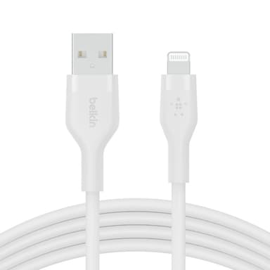 Belkin CAA008BT1MWH, 1 m, USB A, USB C/Lightning, Hvit