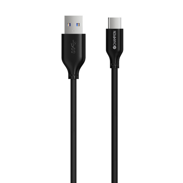 Champion USB-A til USB-C-kabel 2m Sort