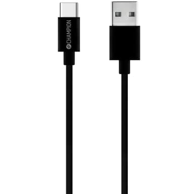 Champion USB-A til USB-C-kabel 1m Sort