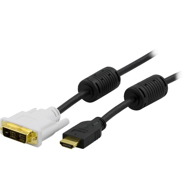 HDMI to DVI cable, Full HD  60Hz, 0.5m, black/white