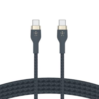 Belkin BOOST↑CHARGE PRO Flex, 2 m, USB C, USB C, USB 2.0, Blå