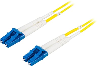 deltaco OS2 Fiber cable, LC - LC, duplex, singlemode, 25m