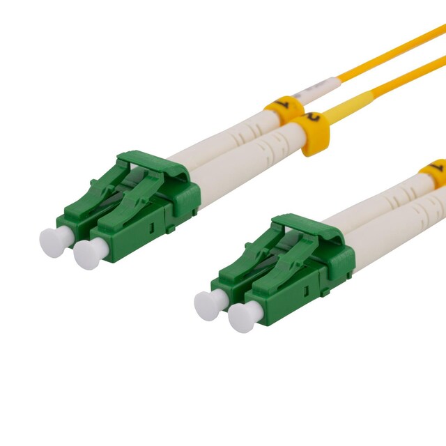 deltaco OS2 Fiber cable, LC – LC, duplex, singlemode, APC, 9/125, 3m