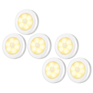 LED Bevegelsessensor Nattlys 2700K 6-Pak Varm hvit