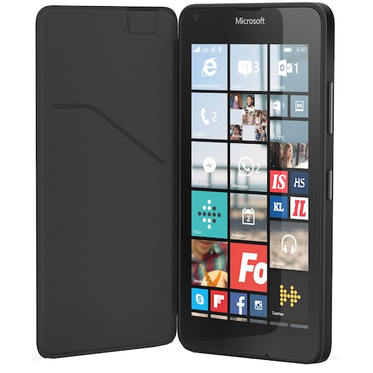 Microsoft flip shell deksel til Lumia 640 (sort)