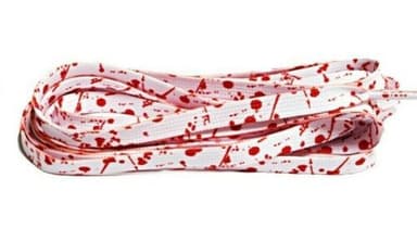 Blekksprut flate skolisser 1 par Hvit 120 cm