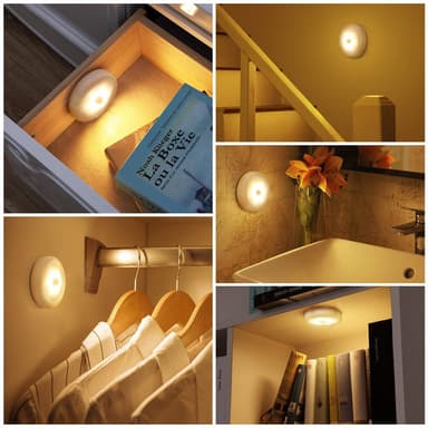 LED Bevegelsessensor Nattlys 2700K 6-Pak Varm hvit