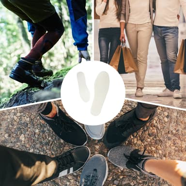 Støtdempende skoinnleggssåler 1-par Beige 40-40 2/3