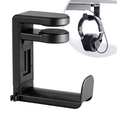 DESIRE2 Holder for Hodetelefon/Headset Svart Monteres på skrivebord