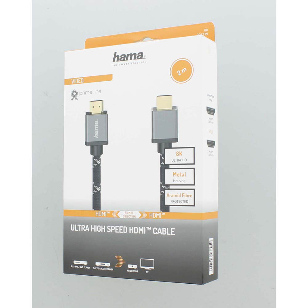 Kabel HDMI Ultra High Speed 8K 48Gbit/s Metall 2.0m