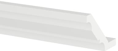 Epoq Topplist 220 cm fasettslipt (Classic White)