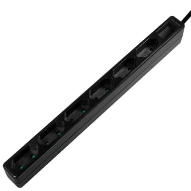 Grenuttak Slim Euro 6-veis 1,5m Svart