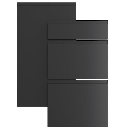 Epoq Integra skapdør til kjøkken 50x125 (sort)