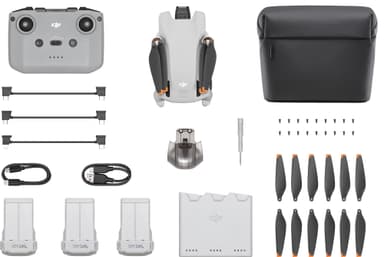 DJI Mini 3 drone med RC-N1 fjernkontroll Fly More Combo