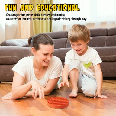 INF Pop it Fidget Toy for avslapning rundt Orange