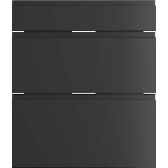 Epoq Integra 3 stk. oppvaskmaskindører til kjøkken 60x70 (sort)