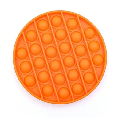 INF Pop it Fidget Toy for avslapning rundt Orange