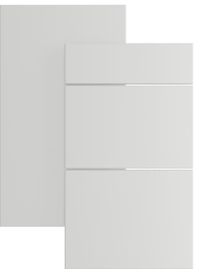 Epoq Trend Grey White skapdør i glass til kjøkken 40x92 cm (gråhvit)