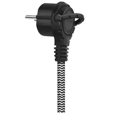 Forgreningskontakt Jordet 2-veis 3xUSB Flatplugg