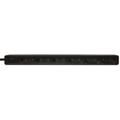 Grenuttak Slim Euro 6-veis 1,5m Svart
