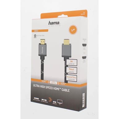 HAMA Kabel HDMI Ultra High Speed 8K 48Gbit/s Metal 3.0m