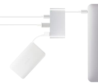 Moshi USB-C Multiport-adapter (sølv)