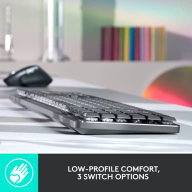 Logitech MX Mechanical trådløst tastatur (grafitt)