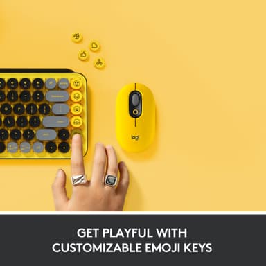 Logitech Pop Keys Wireless tastatur (Blast Yellow)