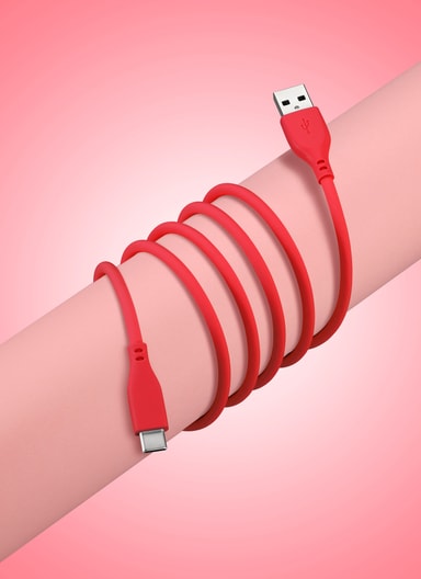 Goji USB-A to USB-C kabel 2m (rød) - Elkjøp
