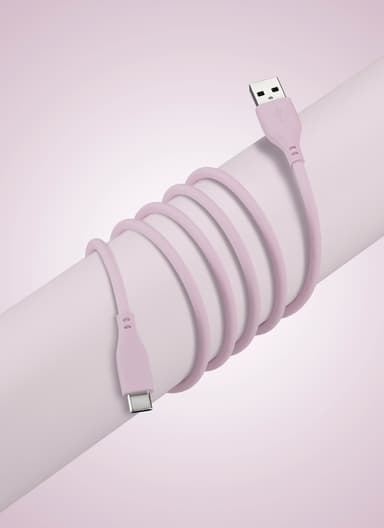Goji USB-A til USB-C-kabel 2m (rosa)