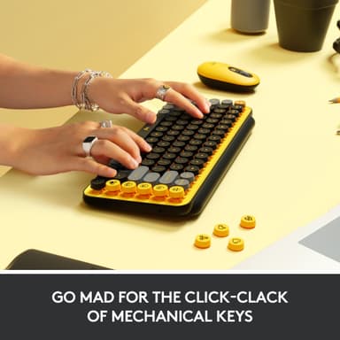 Logitech Pop Keys Wireless tastatur (Blast Yellow)