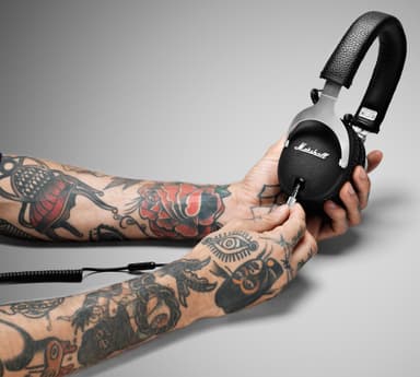 Marshall Monitor around-ear hodetelefoner (stål)